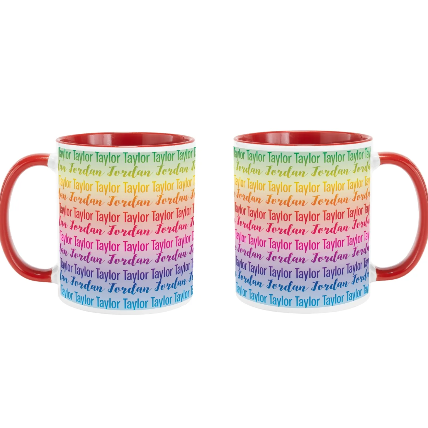 Rainbow Name Mug