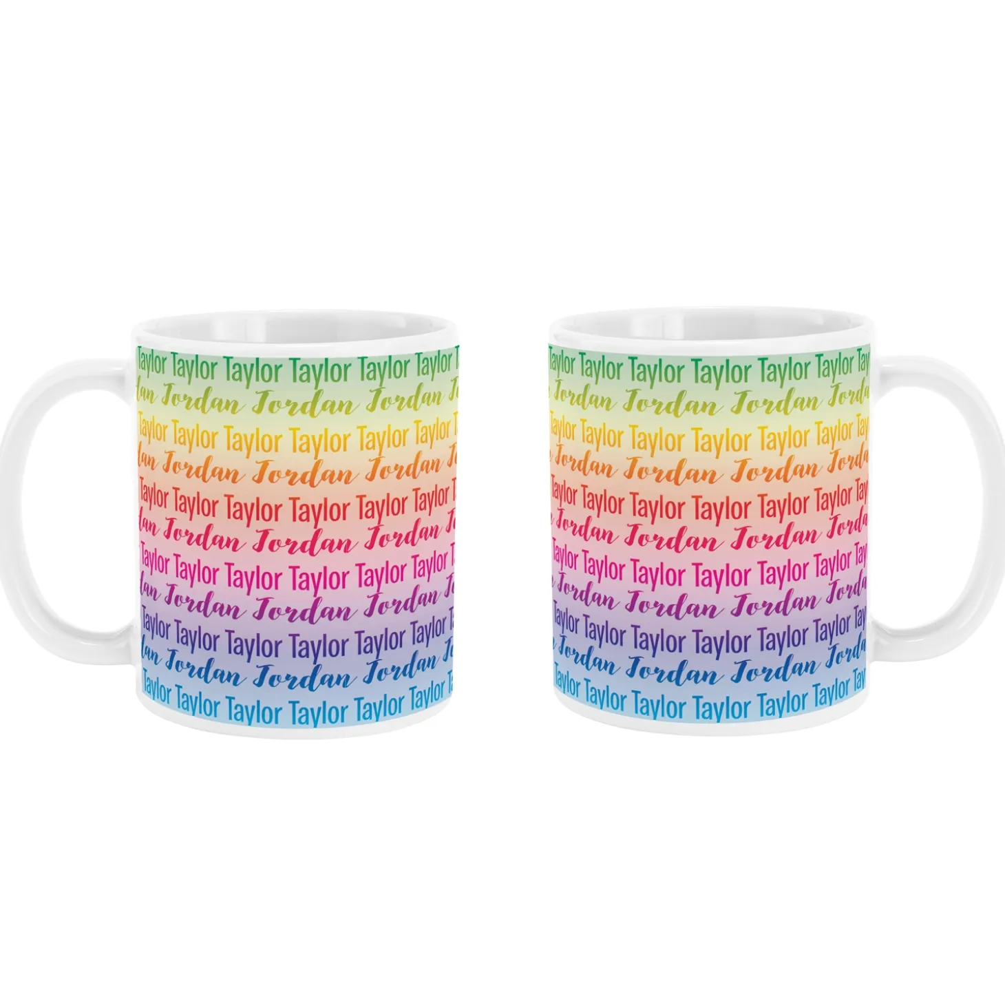 Rainbow Name Mug