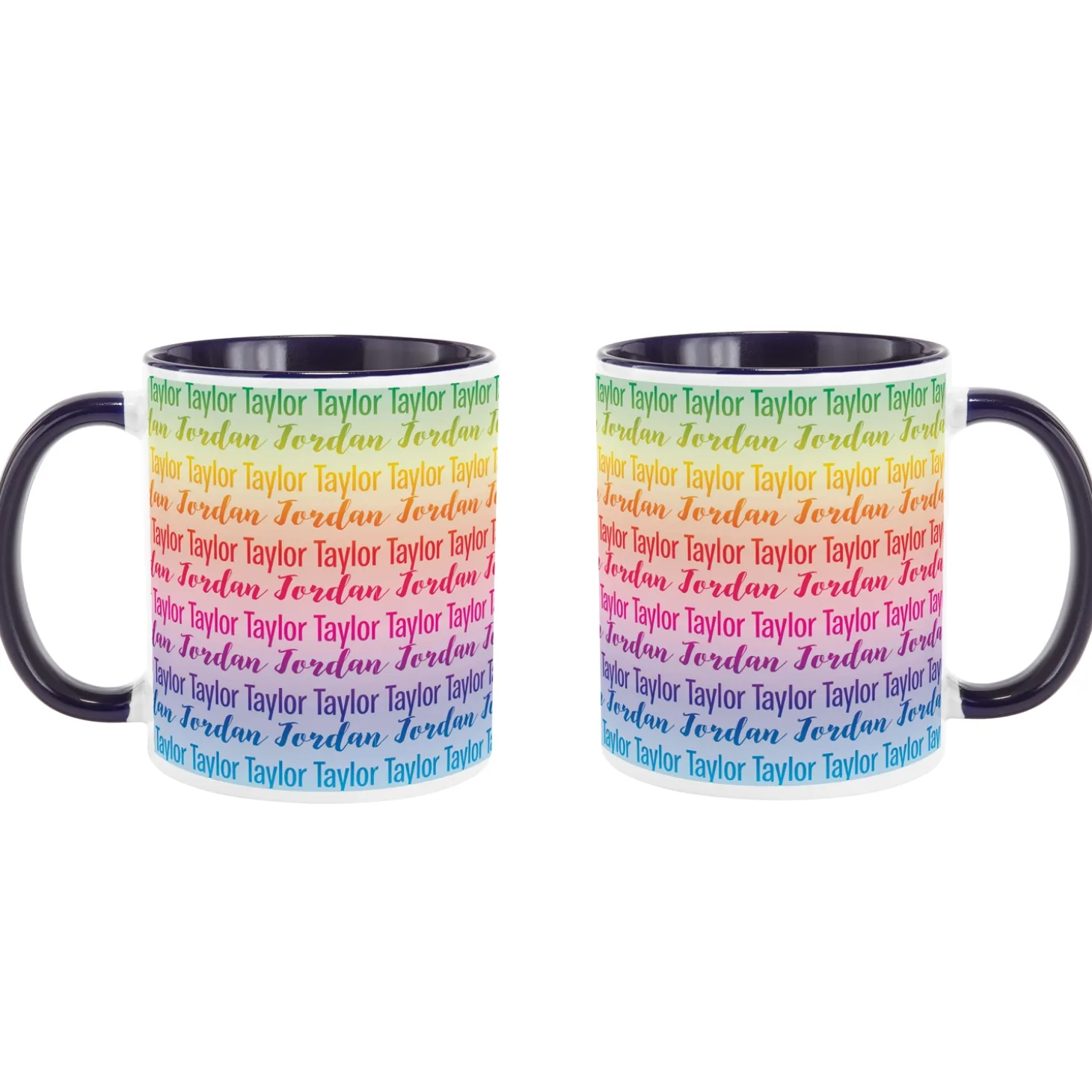 Rainbow Name Mug