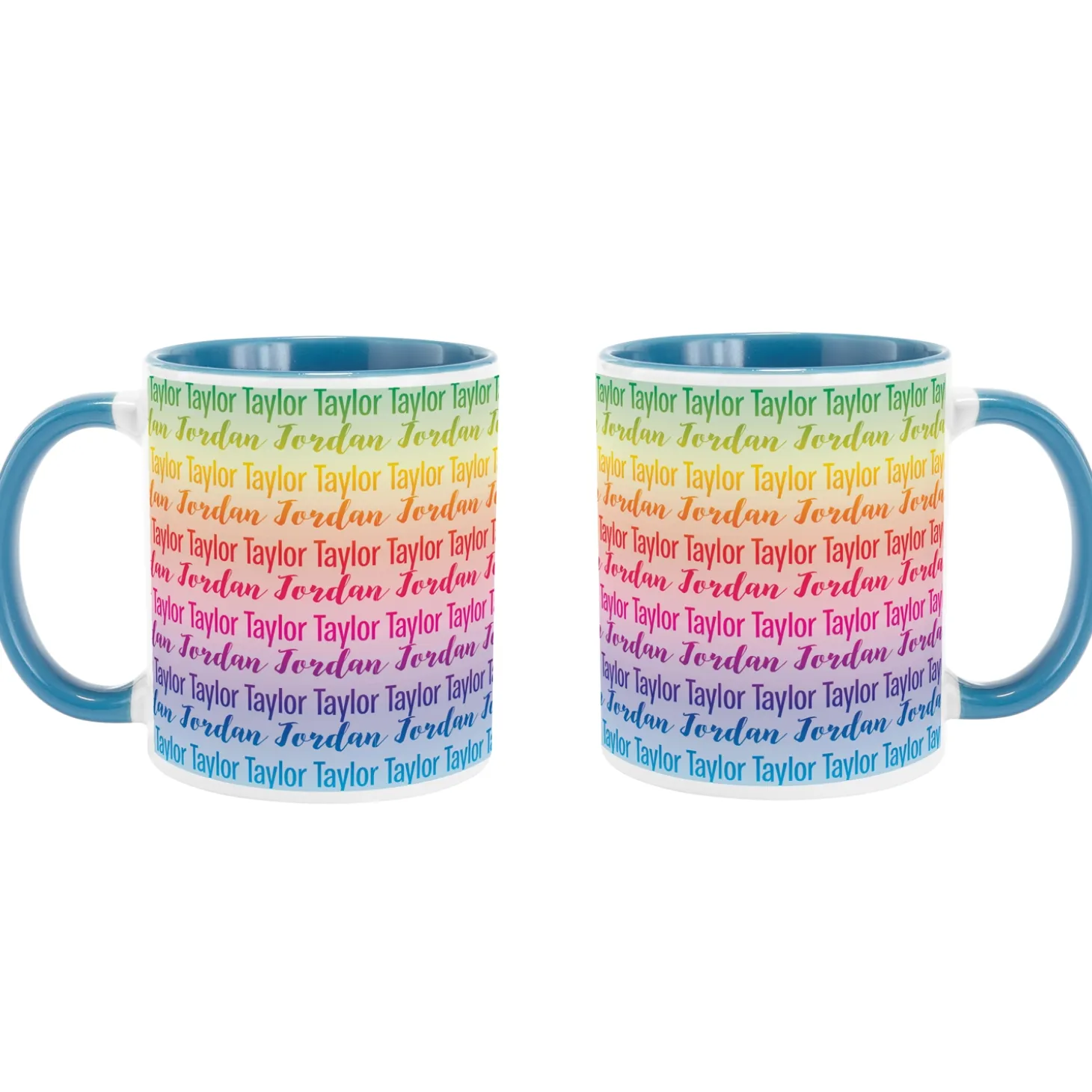 Rainbow Name Mug