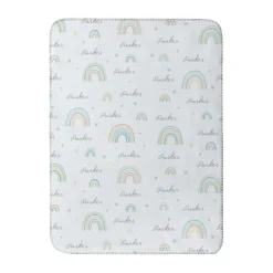 Rainbow Name Sherpa Baby Blanket
