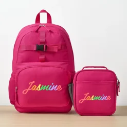 Rainbow Script Backpack Collection