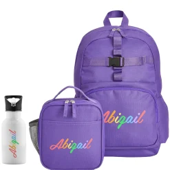 Rainbow Script Backpack Collection