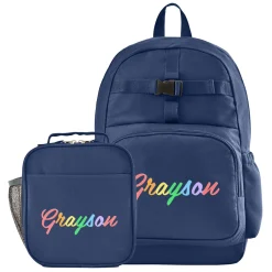 Rainbow Script Backpack Collection