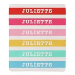 Rainbow Stripes Plush Blanket