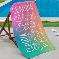 Rainbow Sunset Beach Towel