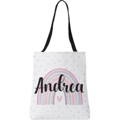 Rainbow Wishes Allover Print Tote