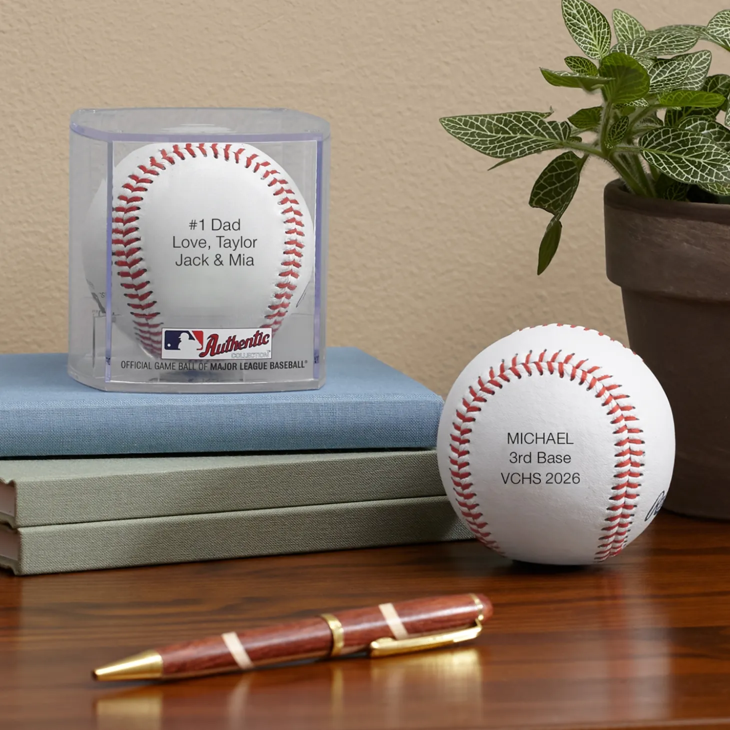 Rawlings MLB Leather Baseball-Any Message