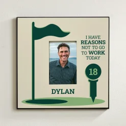 Reasons Not To Work Golf Photo Frame