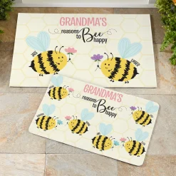 Reasons to Bee Happy Doormat