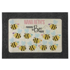 Reasons to Bee Happy Doormat
