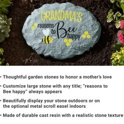 Reasons to Bee Happy Garden Stone