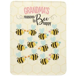 Reasons to Bee Happy Plush Blanket