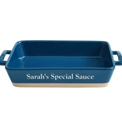 Rectangular Ceramic Stoneware Lasagna Dish