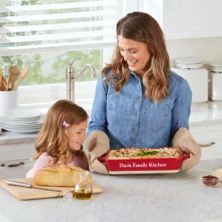 Rectangular Ceramic Stoneware Lasagna Dish