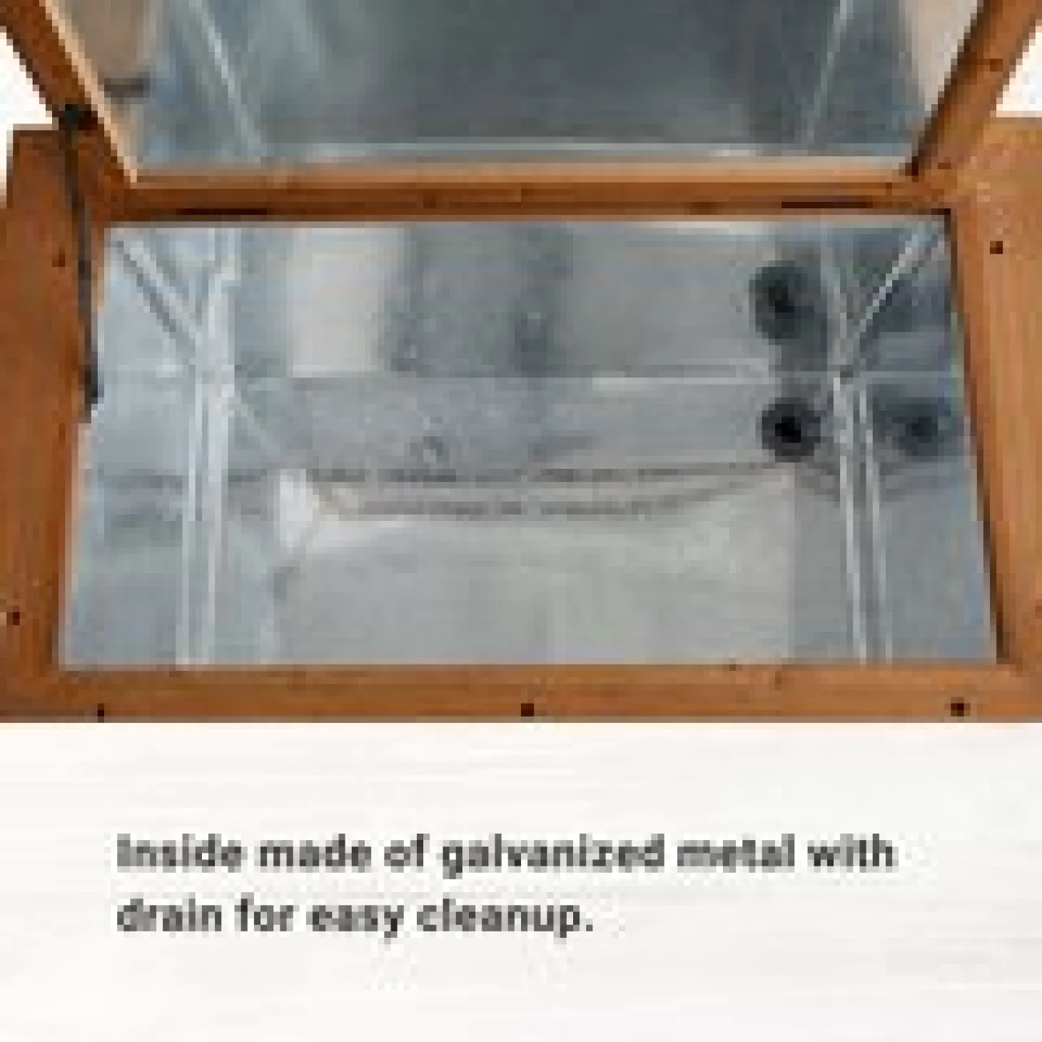 Refreshment Station Outdoor Wooden Cooler