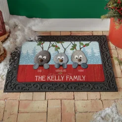 Reindeer Rocks Family Doormat