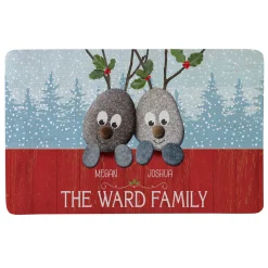 Reindeer Rocks Family Doormat