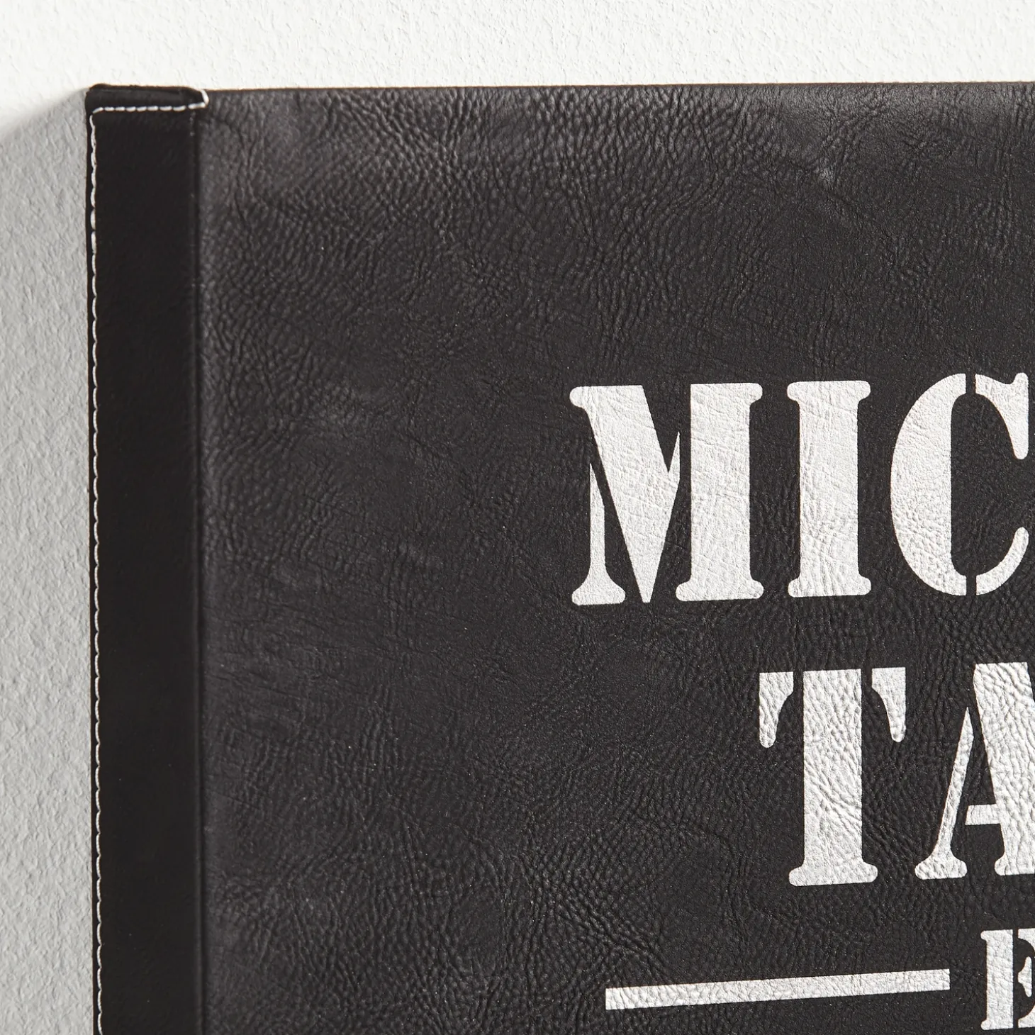 Remember When Leather Wall Art