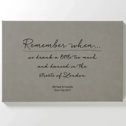 Remember When Leather Wall Art