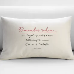Remember When Throw Pillow