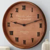 Remember When Wine Barrel Clock