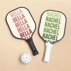 Repeating Name Pickleball Paddle