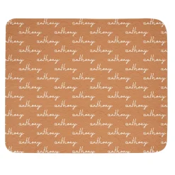 Repeating Name Quilted Throw