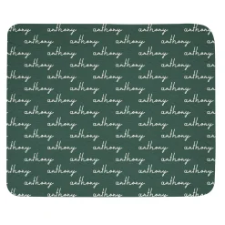 Repeating Name Quilted Throw