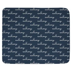 Repeating Name Quilted Throw