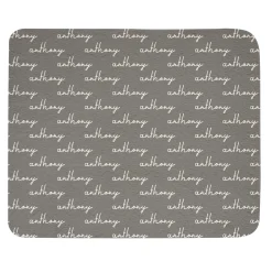 Repeating Name Quilted Throw
