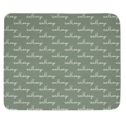 Repeating Name Quilted Throw