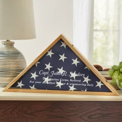 Retired Veteran Flag Display Case