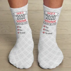 Retirement Checklist Socks