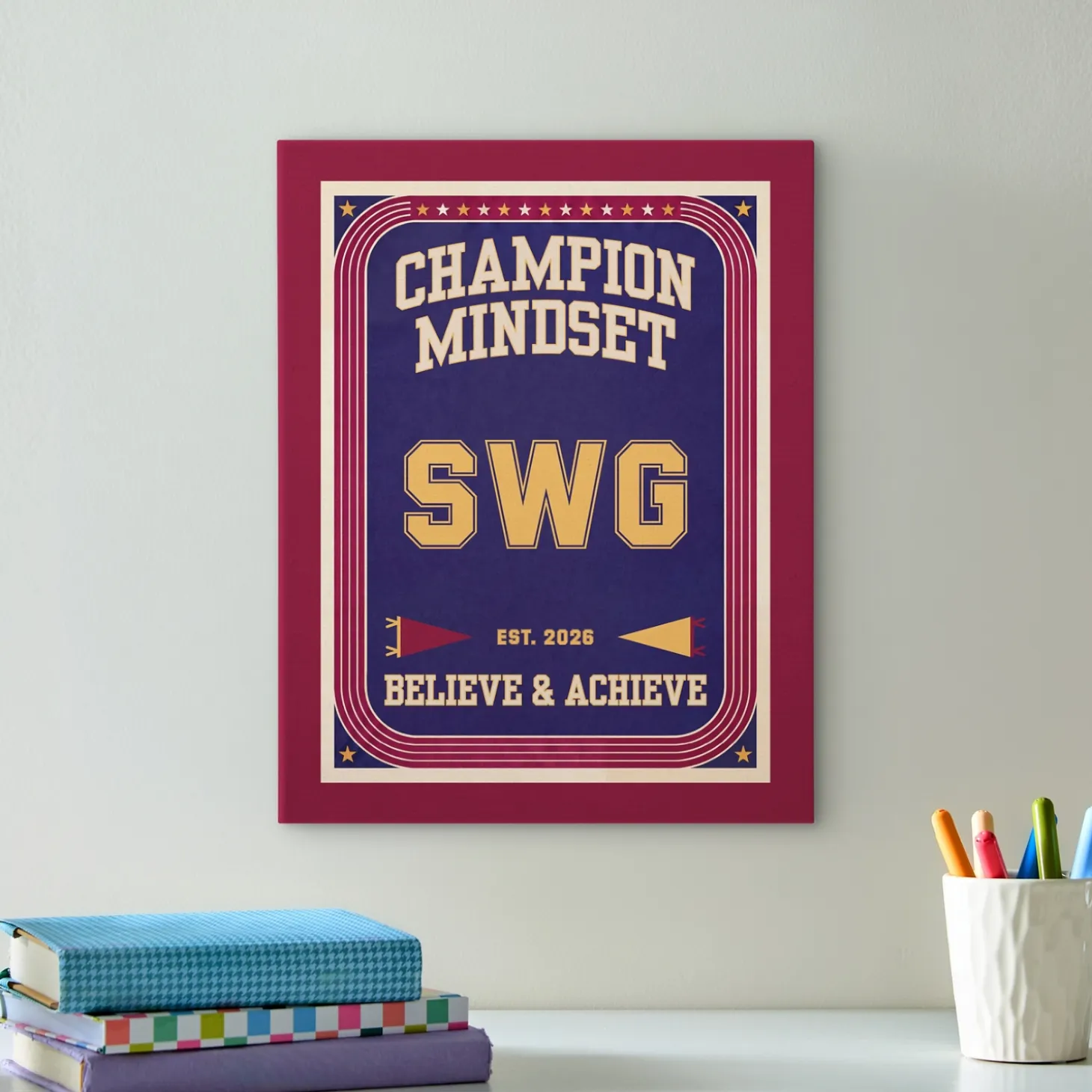 Retro Champion Mindset Canvas