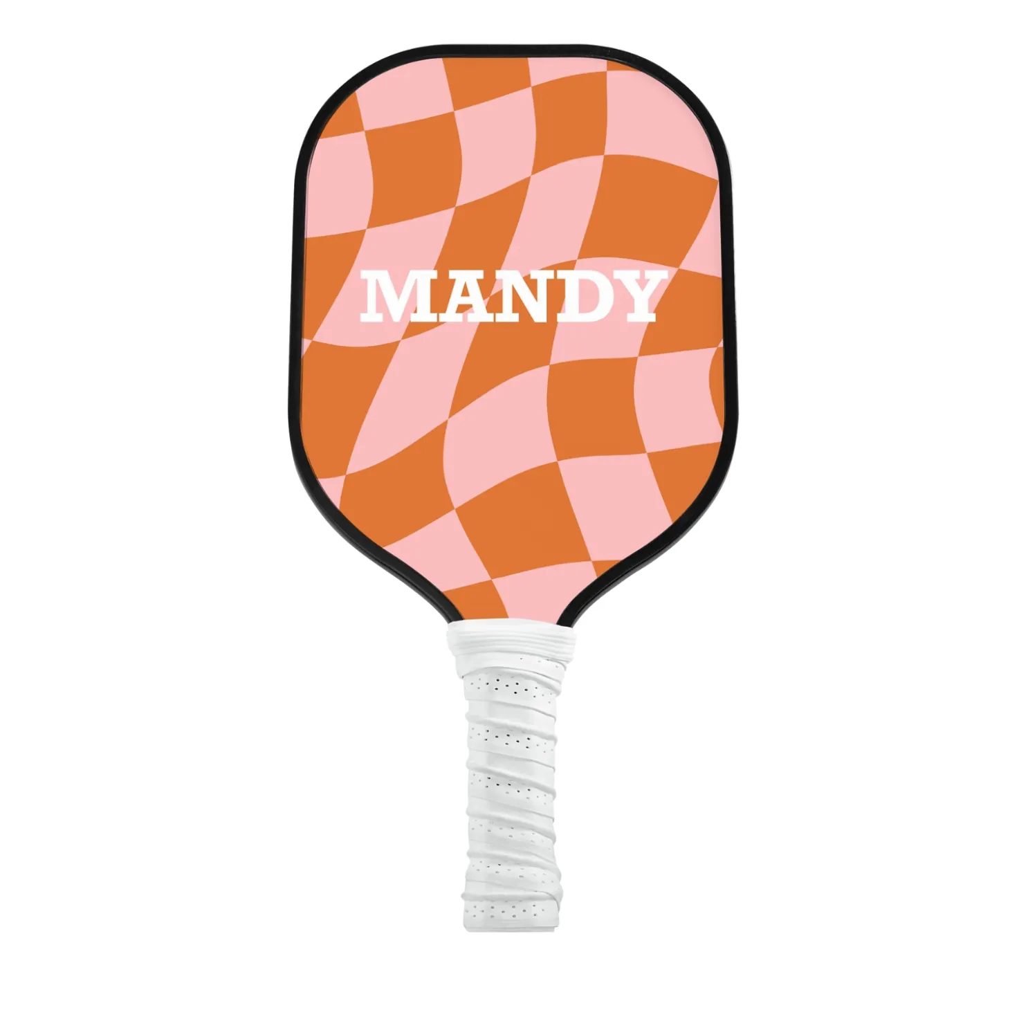 Retro Checkered Pickleball Paddle