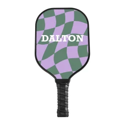 Retro Checkered Pickleball Paddle