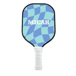 Retro Checkered Pickleball Paddle