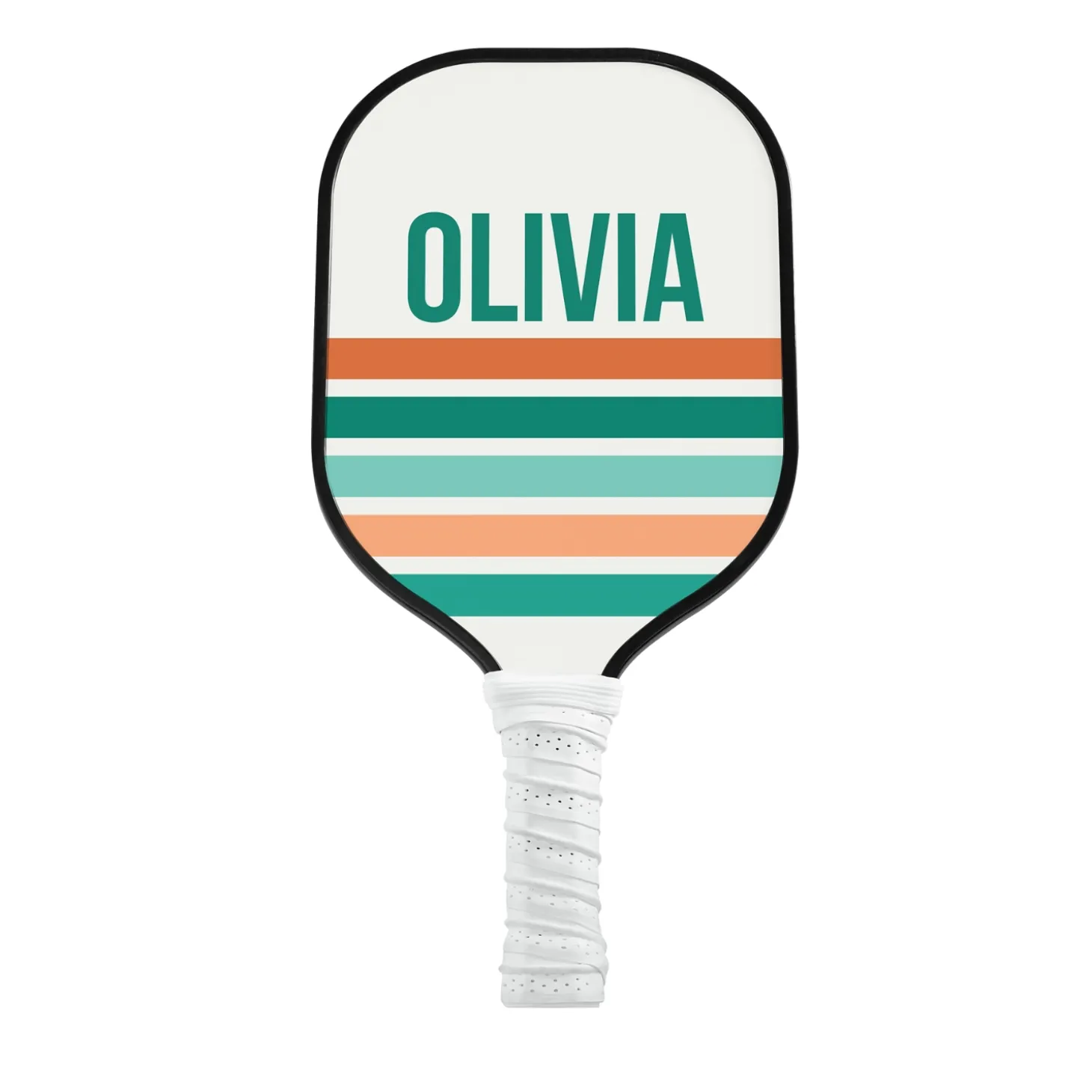 Retro Stripes Pickleball Paddle
