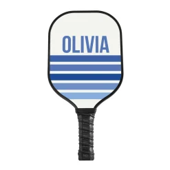 Retro Stripes Pickleball Paddle