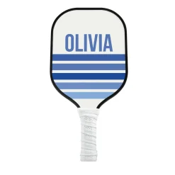 Retro Stripes Pickleball Paddle