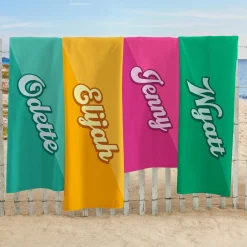 Retro Vibes Beach Towel