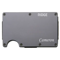 Ridge® Engraved Aluminum Wallet Script Name