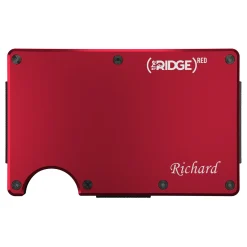 Ridge® Engraved Aluminum Wallet Script Name