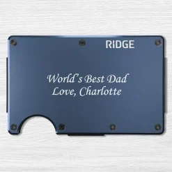 Ridge® Engraved Wallet Script Message