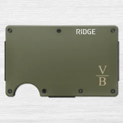 Ridge® Engraved Wallet Stacked Monogram