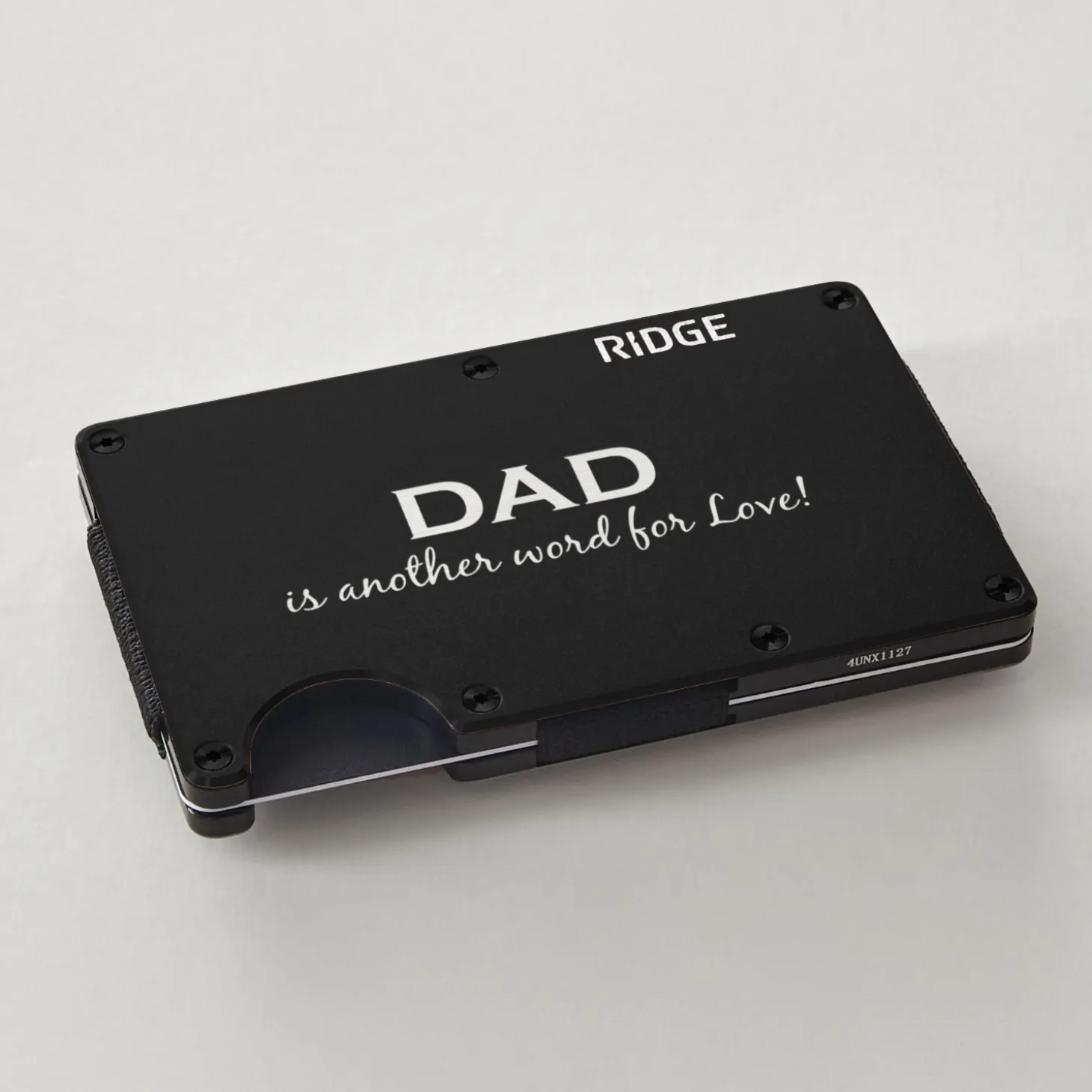 Ridge® Engraved Wallet Title + Message