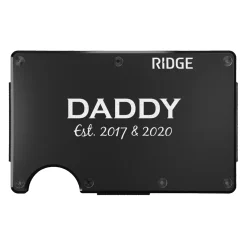 Ridge® Engraved Wallet Title + Message
