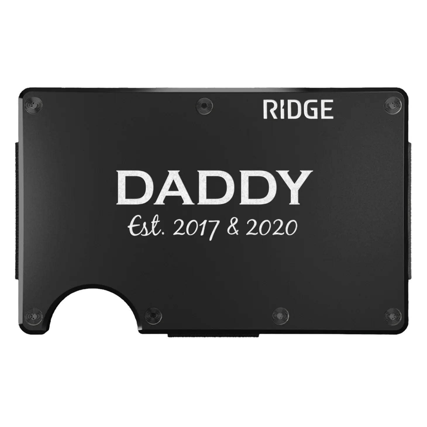 Ridge® Engraved Wallet Title + Message