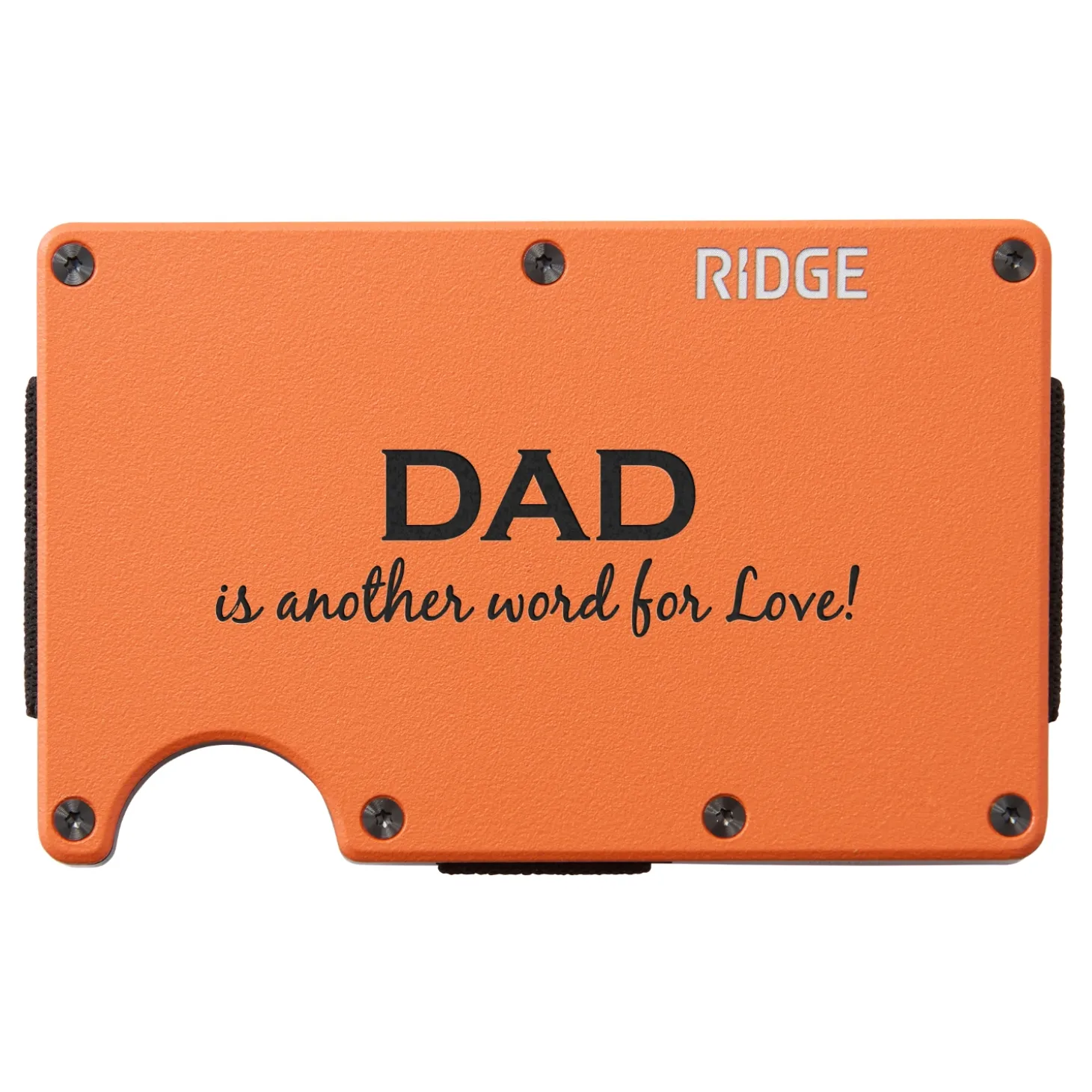 Ridge® Engraved Wallet Title + Message